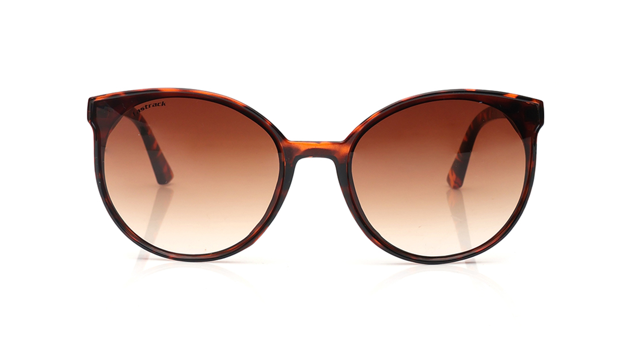 Image 1 of Brown Round Sunglasses for Women from Fastrack Available at Titan Eye+