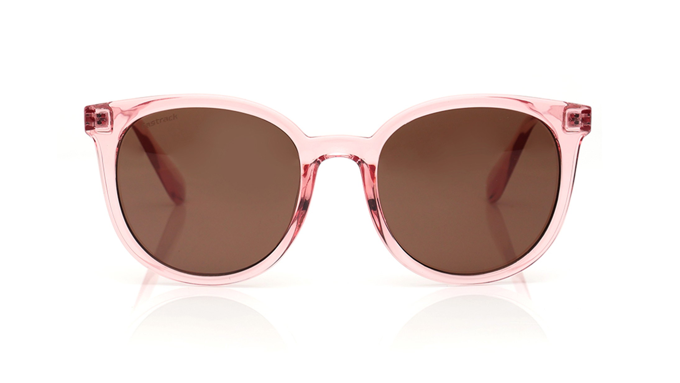 Image 1 of Brown Round Sunglasses for Women from Fastrack Available at Titan Eye+