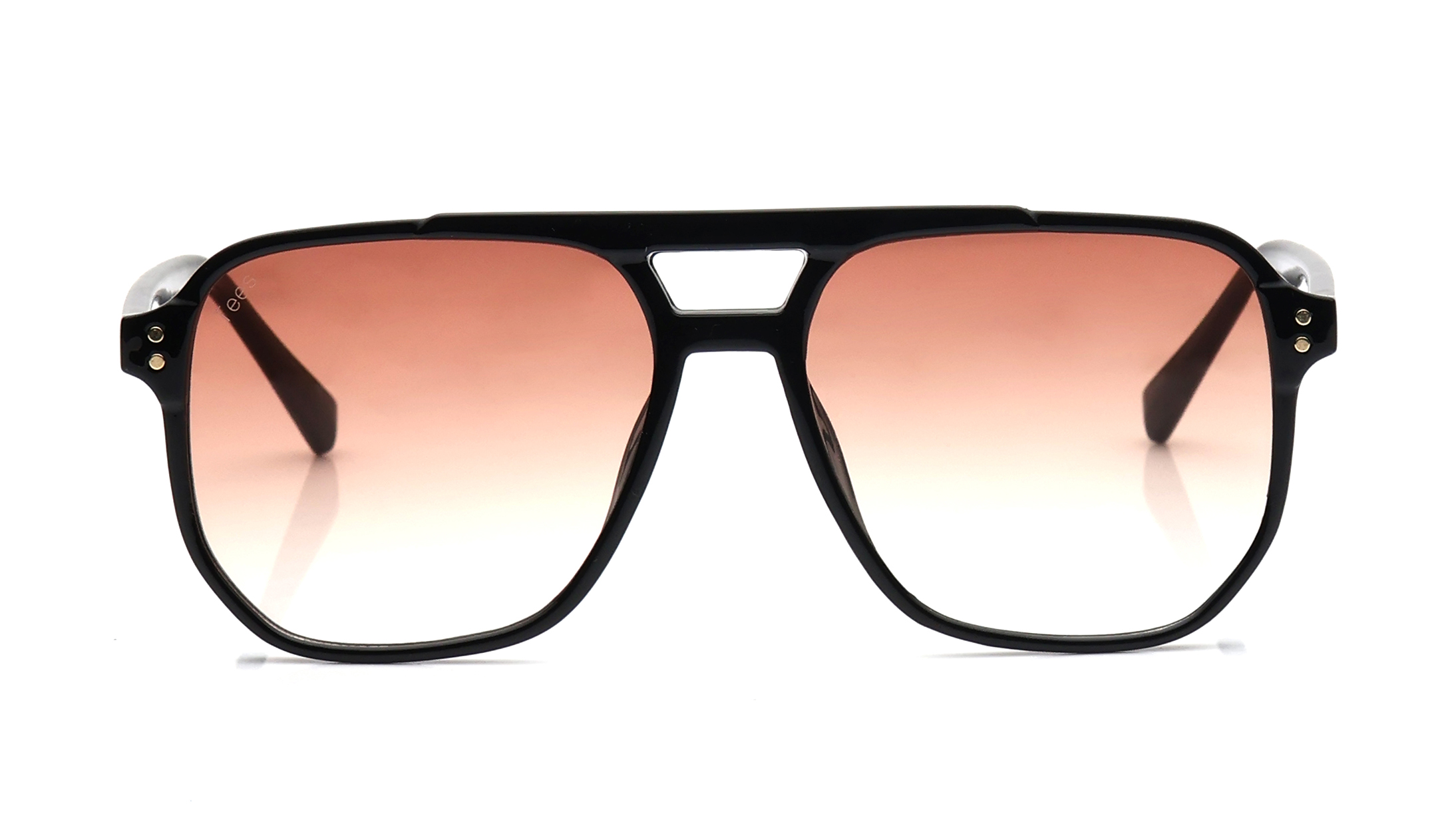 Image 1 of Brown Aviator Sunglasses for Men and Women from Tees By Fastrack Available at Titan Eye+