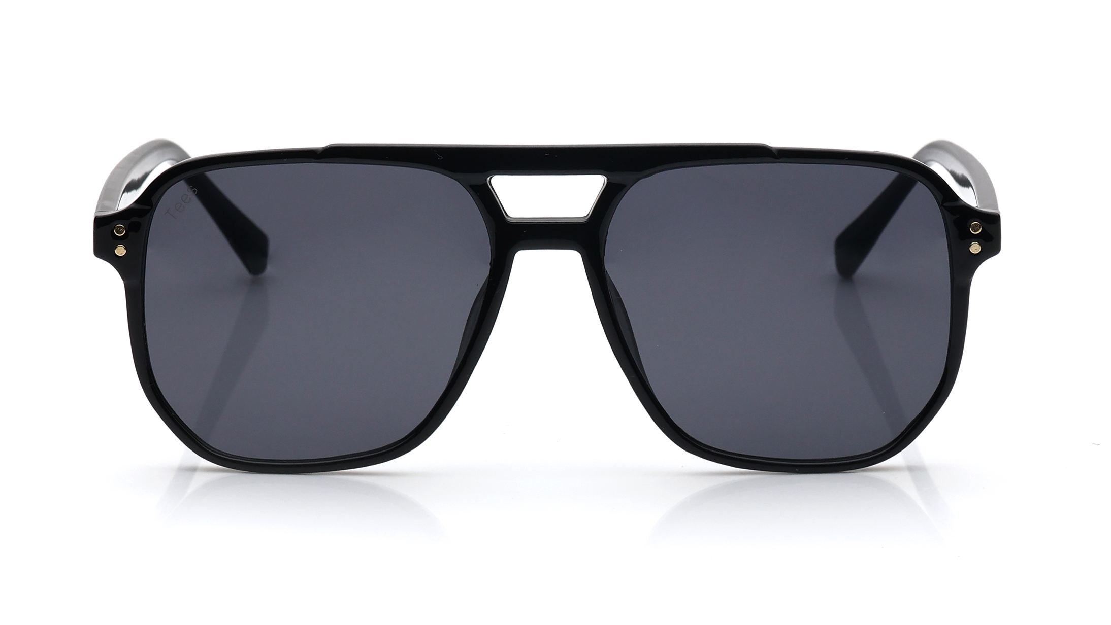 Image 1 of Grey Aviator Sunglasses for Men and Women from Tees By Fastrack Available at Titan Eye+