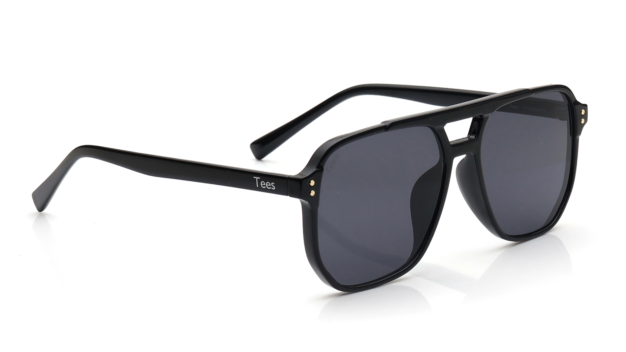 Image 2 of Grey Aviator Sunglasses for Men and Women from Tees By Fastrack Available at Titan Eye+