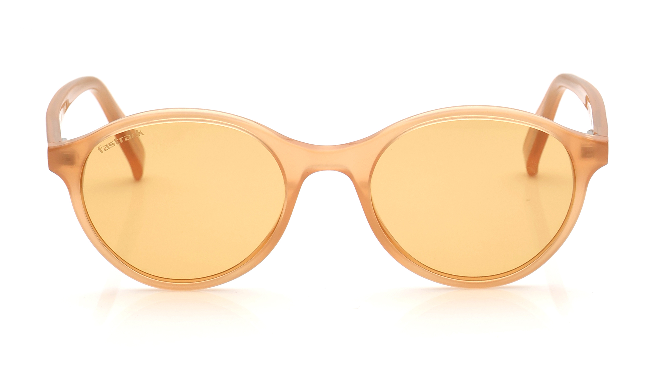 Image 1 of Orange Round Polarized Sunglasses for Men and Women from Fastrack Available at Titan Eye+