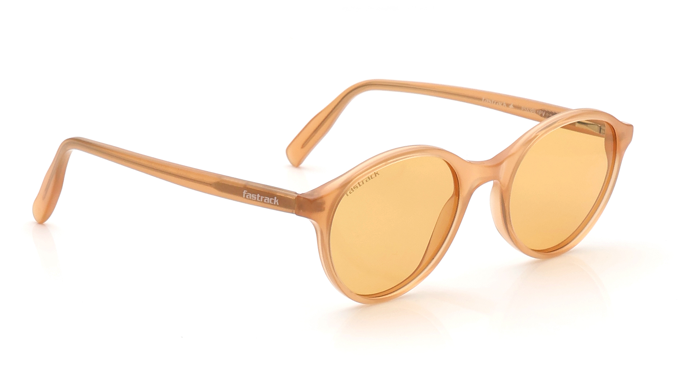 Orange Round Polarized Sunglasses for Men and Women