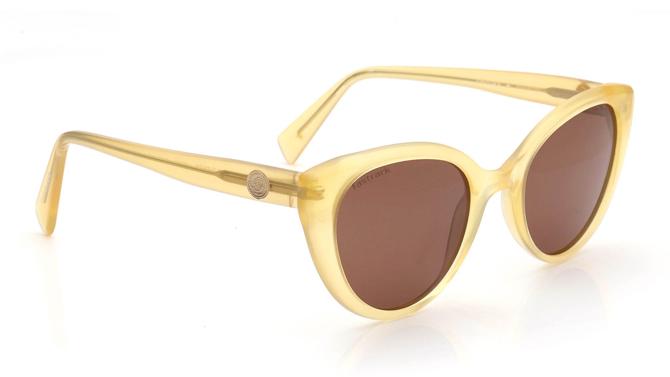 Brown Cateye Polarized Sunglasses for Women