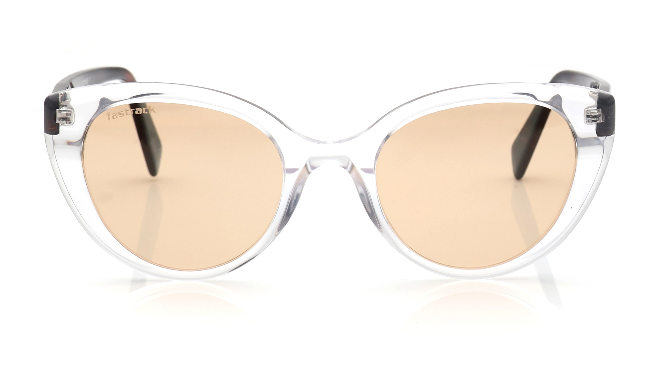 Image 1 of Brown Cateye Polarized Sunglasses for Women from Fastrack Available at Titan Eye+