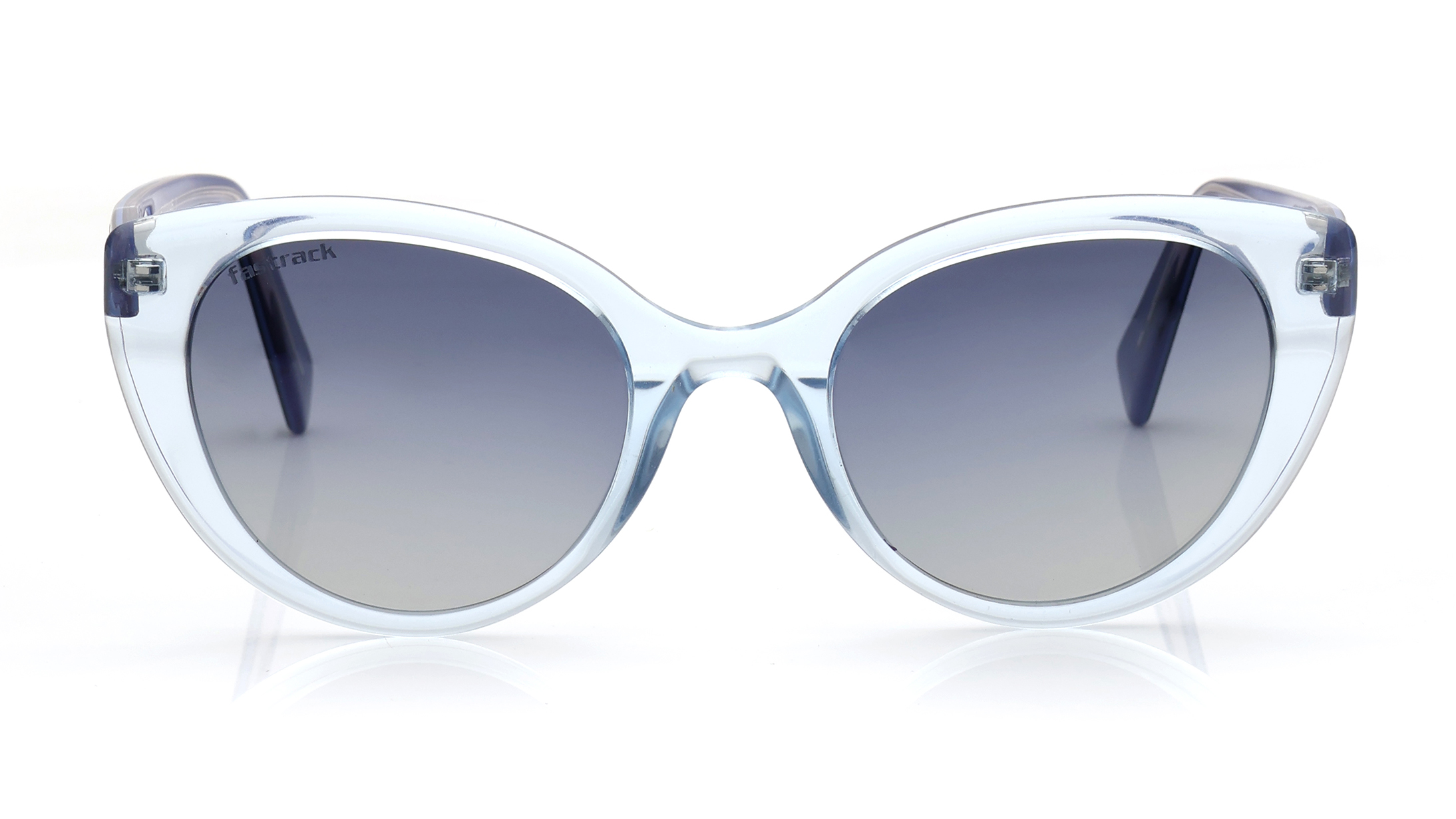 Image 1 of Grey Cateye Polarized Sunglasses for Women from Fastrack Available at Titan Eye+