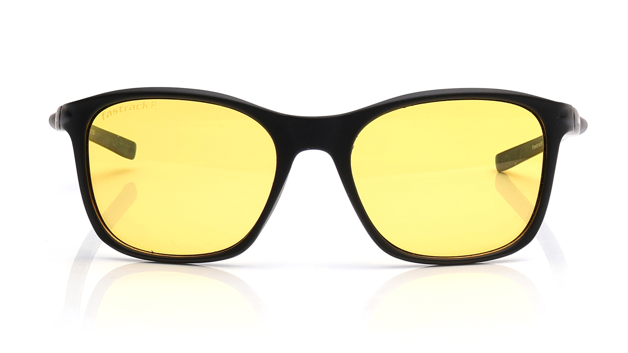 Image 1 of Yellow Sporty Sunglasses for Men from Fastrack Available at Titan Eye+