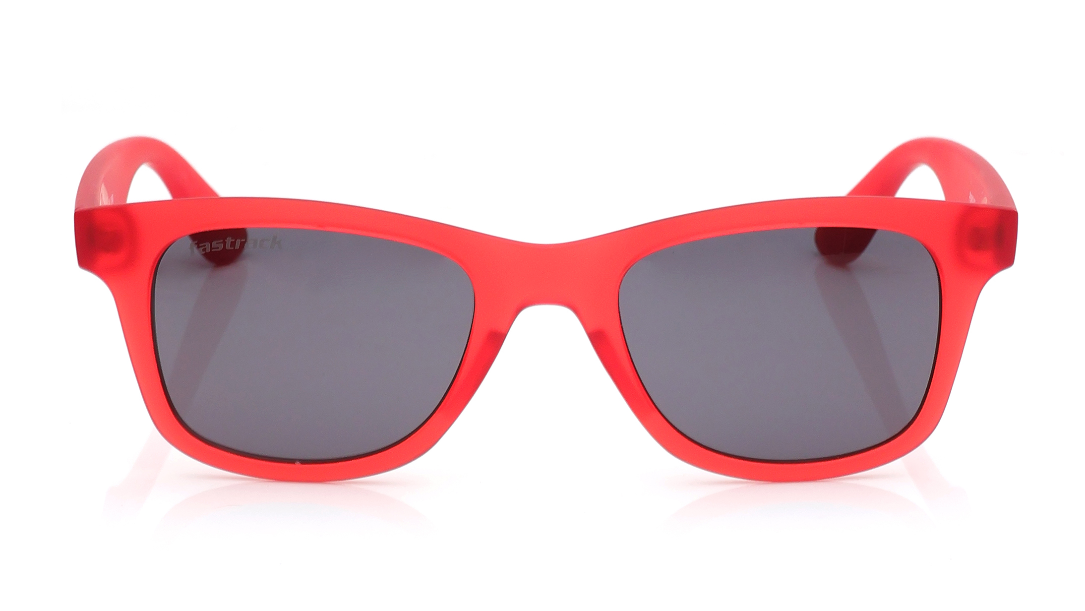 Image 1 of Red Wayfarer Sunglasses for Men and Women from Fastrack Available at Titan Eye+