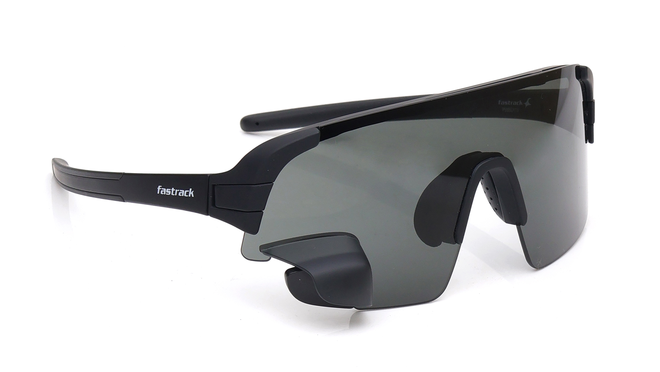 Image 2 of Smoke Cycling Sunglasses for Men - With Rearview Mirror from Fastrack Available at Titan Eye+
