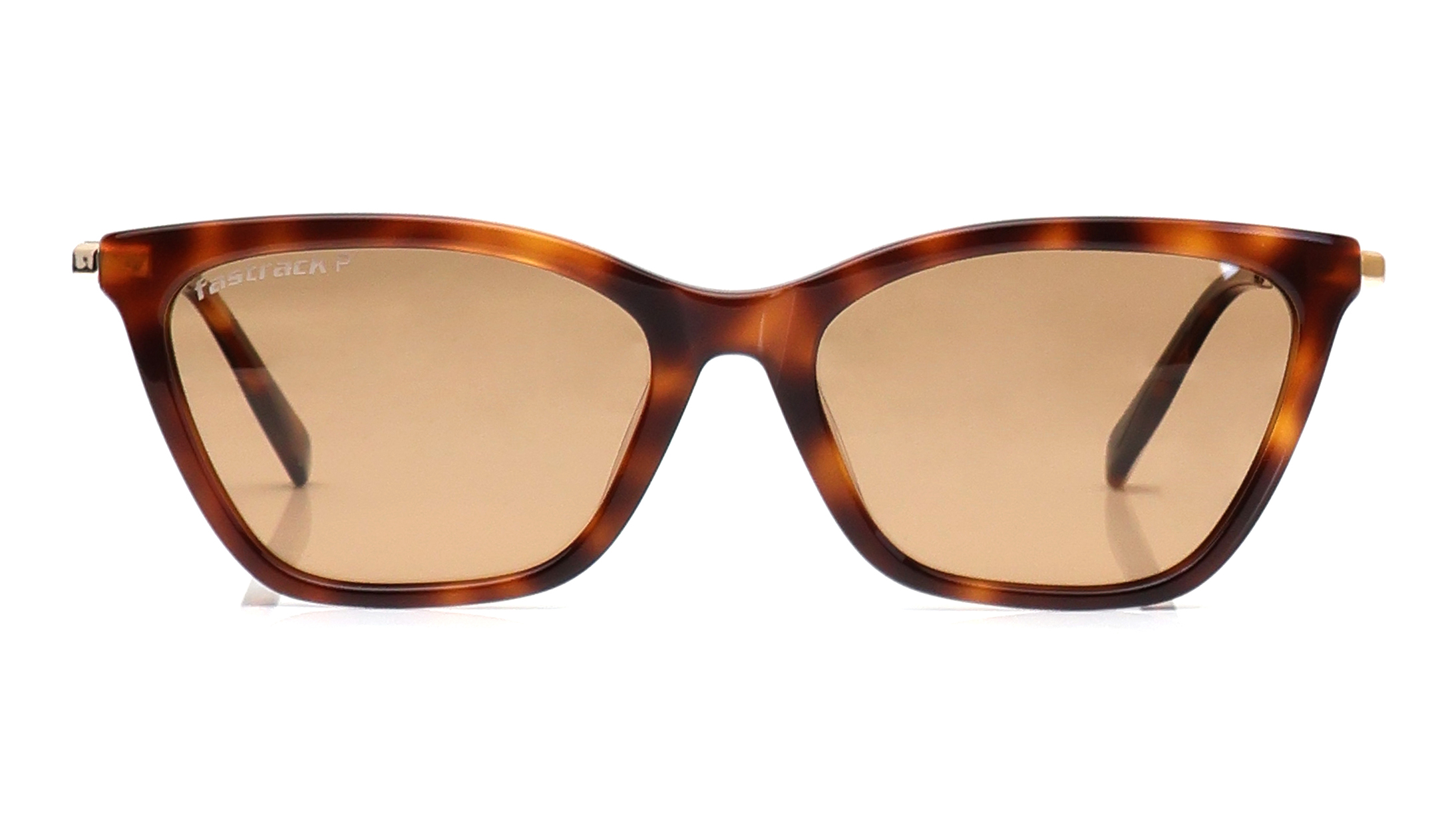 Image 1 of Brown CatEye Sunglasses for Women from Fastrack Available at Titan Eye+