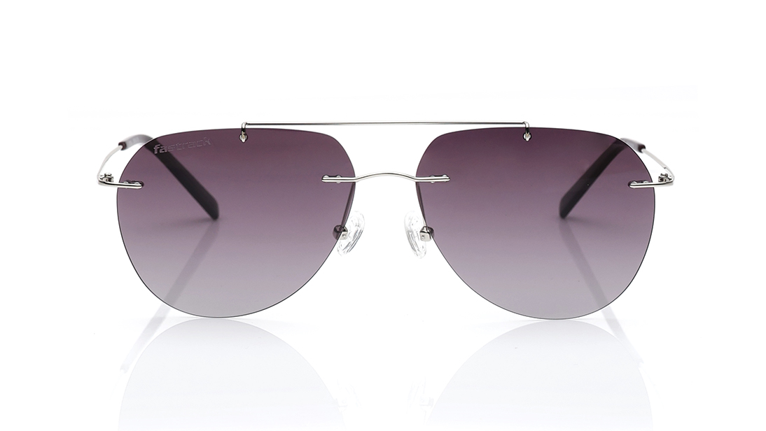 Image 1 of Purple Aviator Polarized Sunglasses for Men and Women from Fastrack Available at Titan Eye+