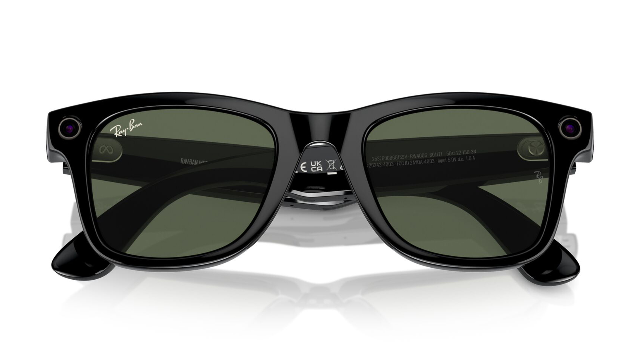 Image 7 of Green Square Rayban Meta AI Sunglasses for Men and Women from Rayban Available at Titan Eye+