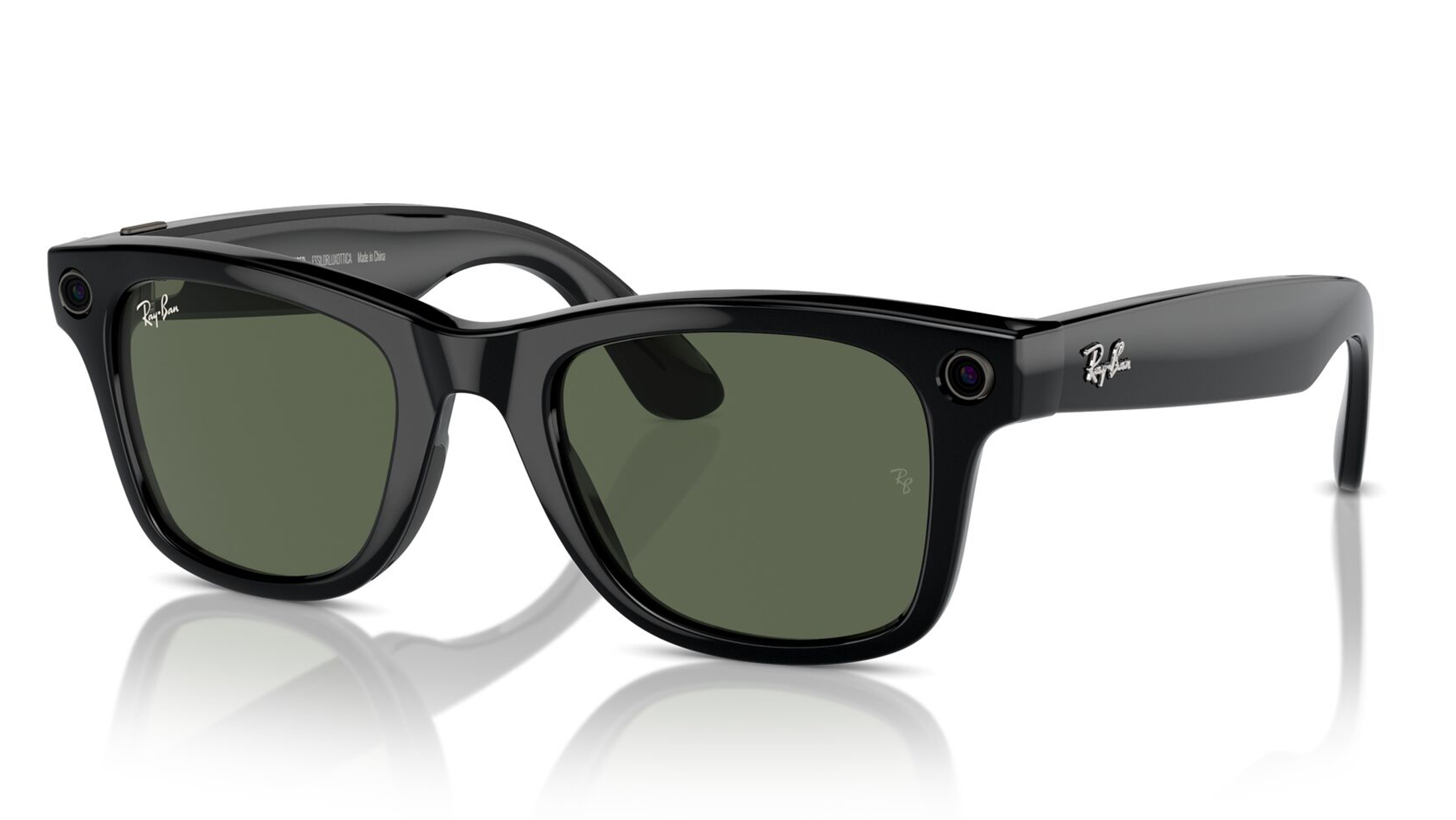 Image 9 of Green Square Rayban Meta AI Sunglasses for Men and Women from Rayban Available at Titan Eye+