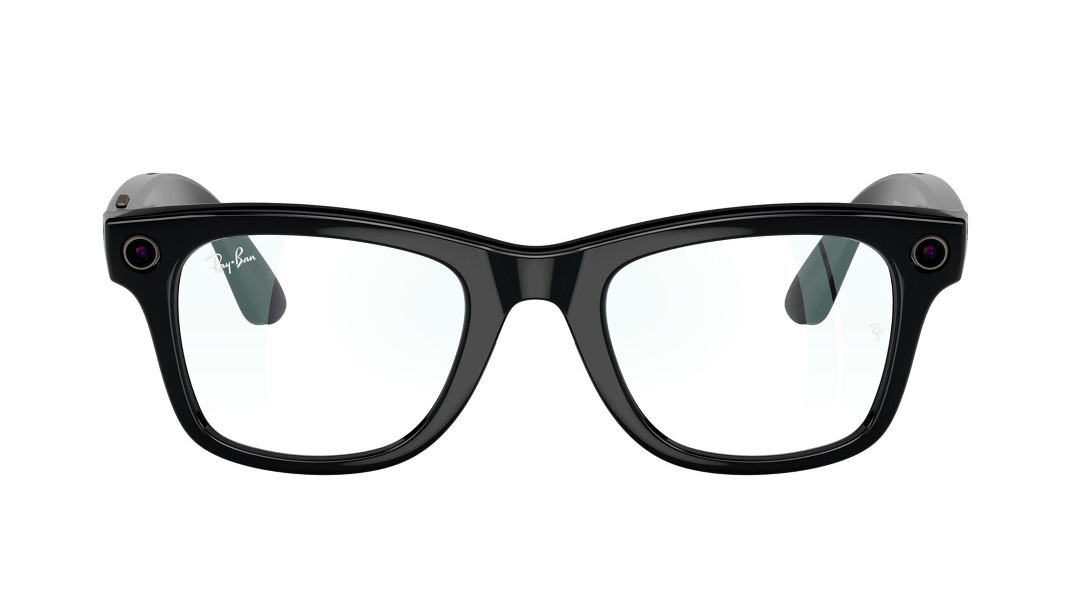 Image 1 of Transparent Square Rayban Meta AI Sunglasses for Men and Women from Rayban Available at Titan Eye+