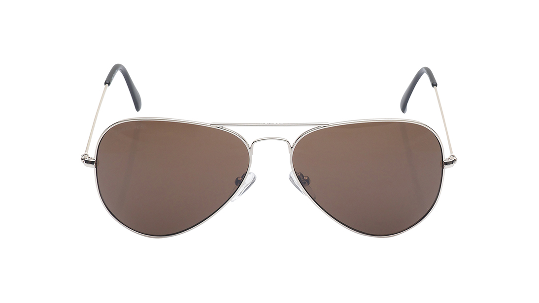 Image 1 of Brown Aviator Prescription Sunglasses from Fastrack Available at Titan Eye+