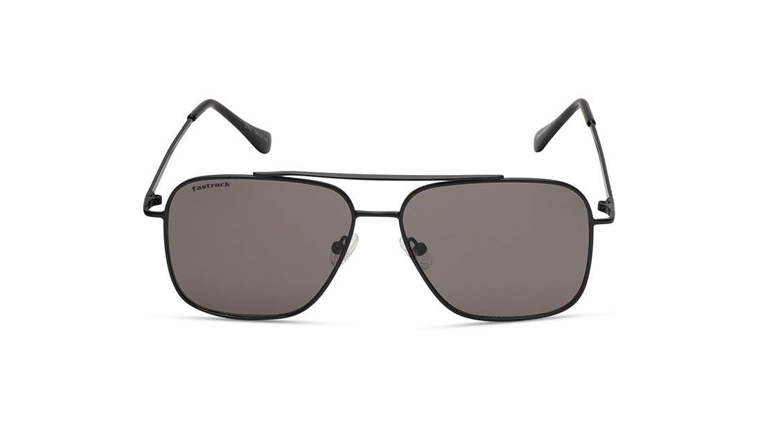 Image 1 of Black Navigator Prescription Sunglasses from Fastrack Available at Titan Eye+