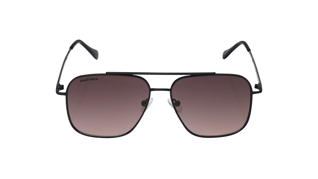 Image 1 of Grey Navigator Prescription Sunglasses from Fastrack Available at Titan Eye+