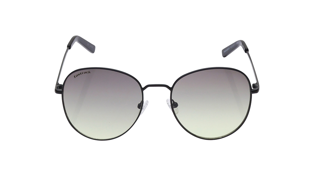 Image 1 of Green Round Prescription Sunglasses from Fastrack Available at Titan Eye+