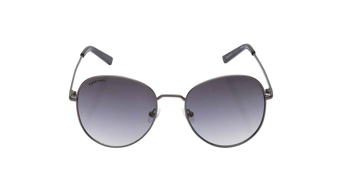 Image 1 of Grey Round Prescription Sunglasses from Fastrack Available at Titan Eye+