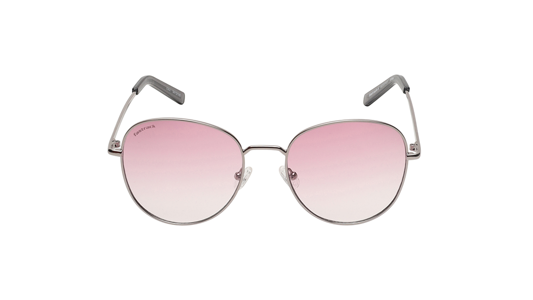 Image 1 of Grey Round Prescription Sunglasses from Fastrack Available at Titan Eye+