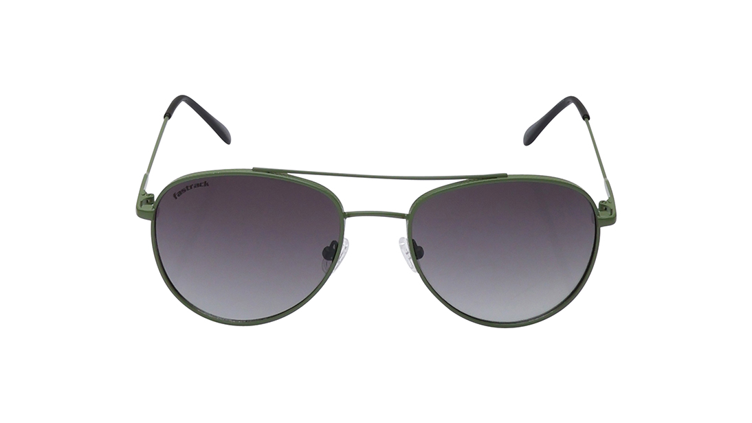 Image 1 of Black Aviator Prescription Sunglasses from Fastrack Available at Titan Eye+