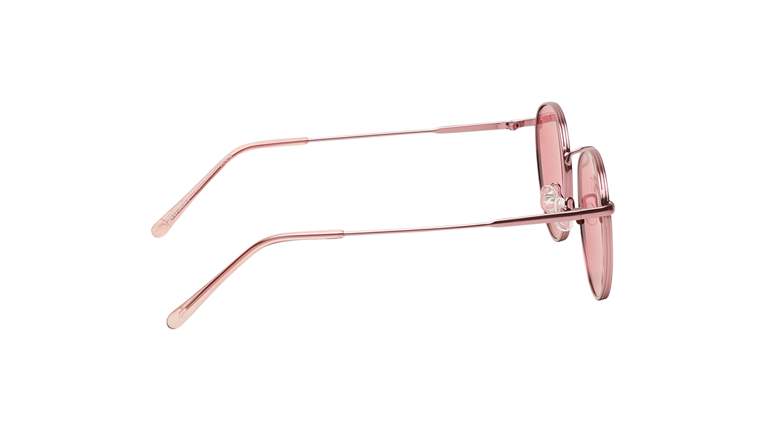 Image 3 of Pink Round Prescription Sunglasses from Fastrack Available at Titan Eye+