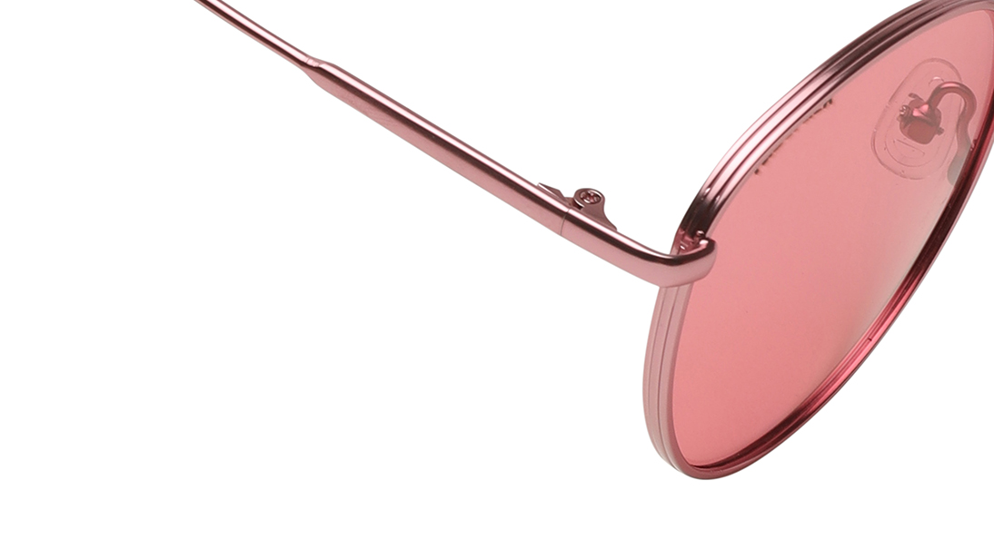 Image 5 of Pink Round Prescription Sunglasses from Fastrack Available at Titan Eye+