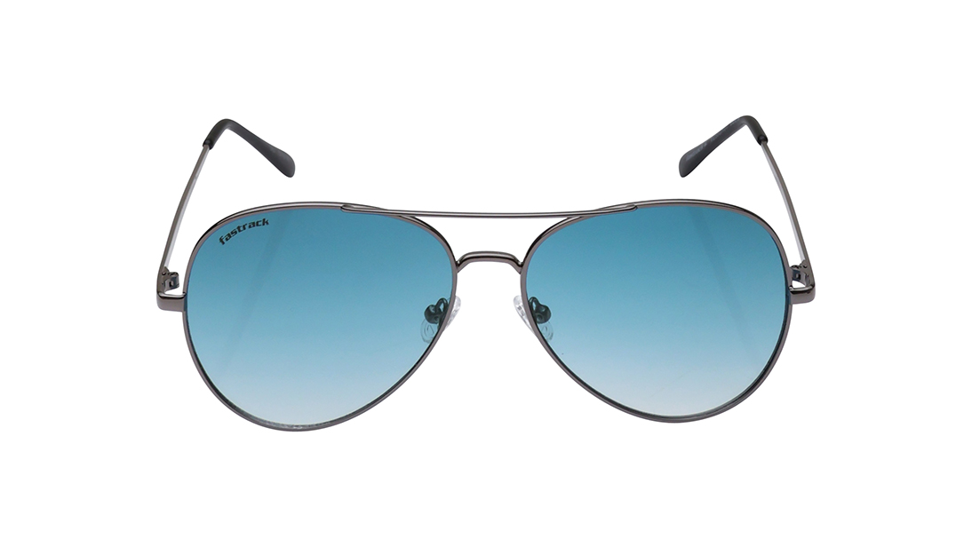 Image 1 of Black Aviator Prescription Sunglasses from Fastrack Available at Titan Eye+