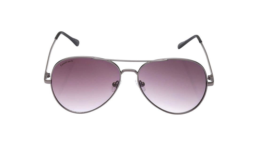 Image 1 of Purple Aviator Prescription Sunglasses from Fastrack Available at Titan Eye+