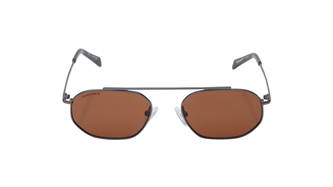 Image 1 of Brown Square Prescription Sunglasses from Fastrack Available at Titan Eye+