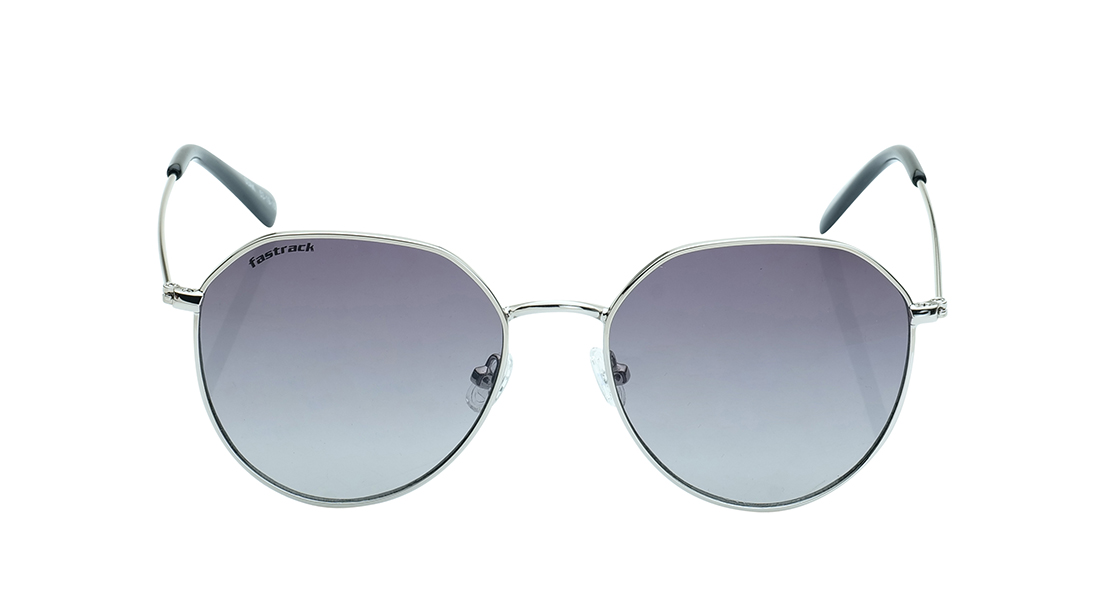 Image 1 of Grey Round Prescription Sunglasses from Fastrack Available at Titan Eye+