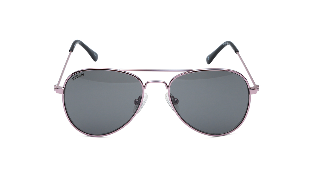 Image 1 of Black Aviator Rx Sunglasses for Kids from Dash Available at Titan Eye+