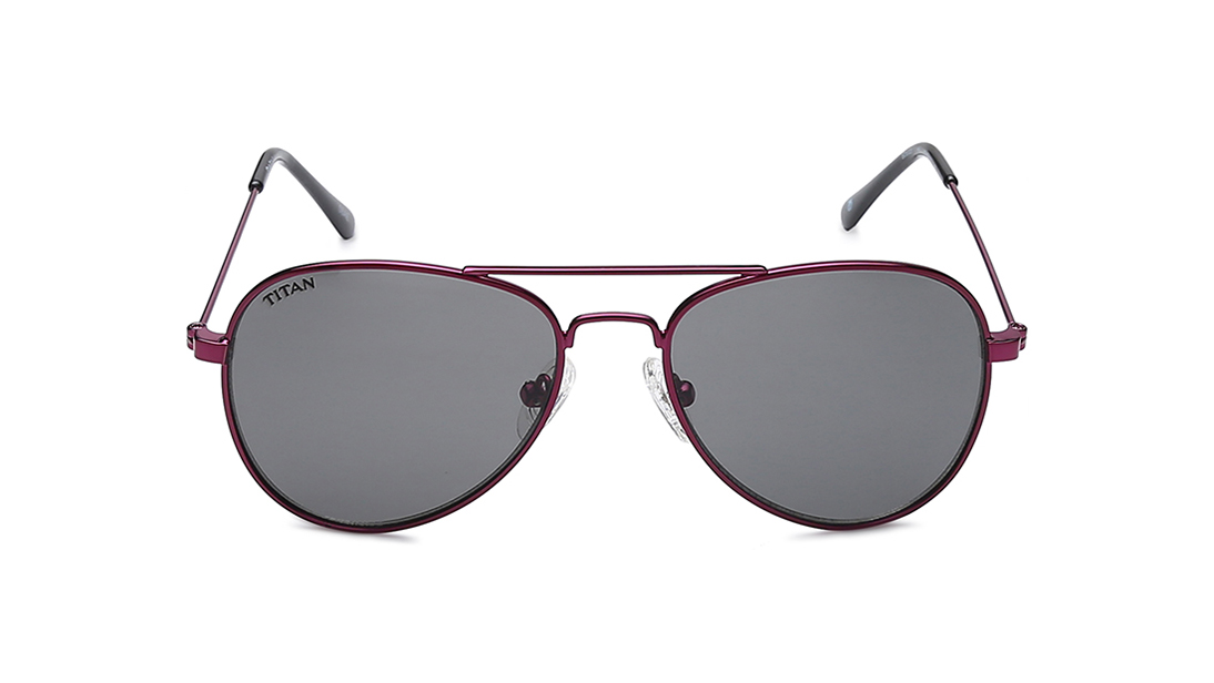 Image 1 of Grey Aviator Rx Sunglasses for Kids from Dash Available at Titan Eye+