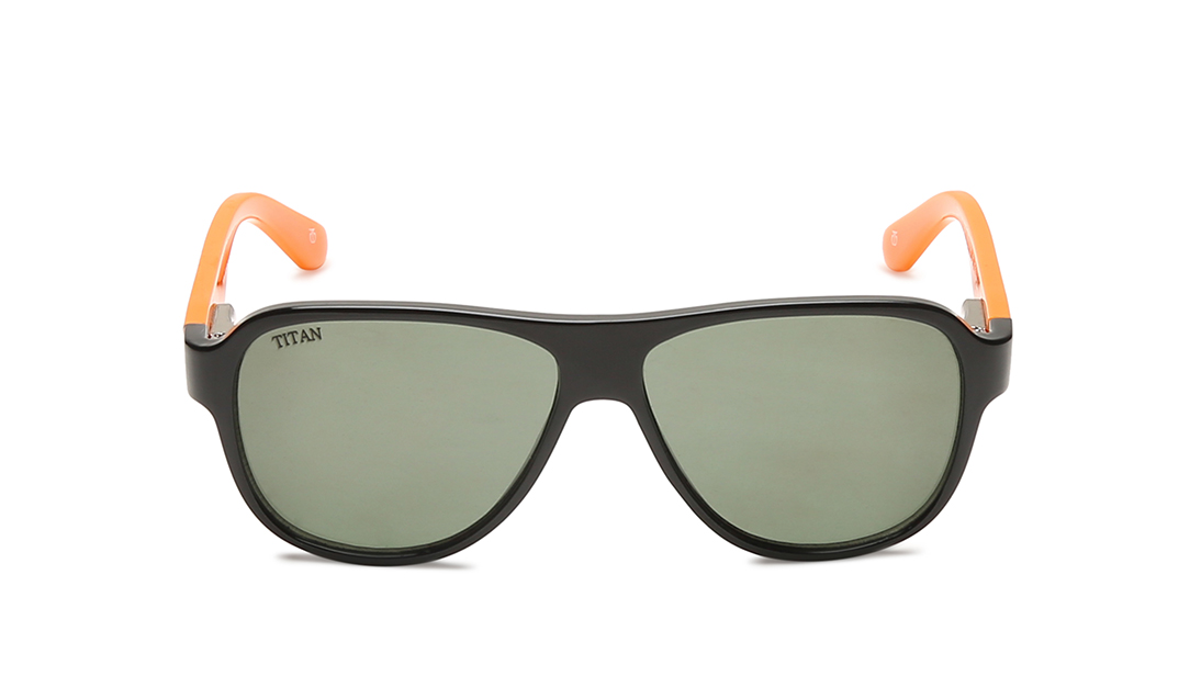 Image 1 of Green Square Rx Sunglasses for Kids from Dash Available at Titan Eye+