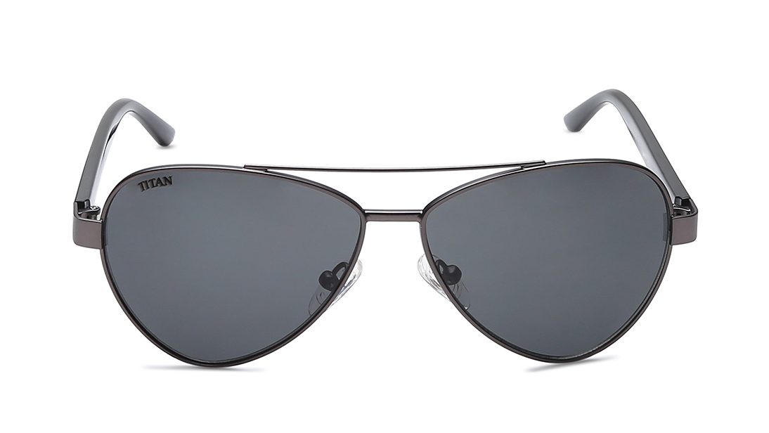 Image 1 of Grey Aviator Rx Sunglasses for Kids from Dash Available at Titan Eye+