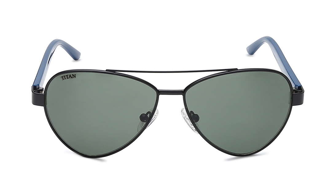 Image 1 of Green Aviator Rx Sunglasses for Kids from Dash Available at Titan Eye+