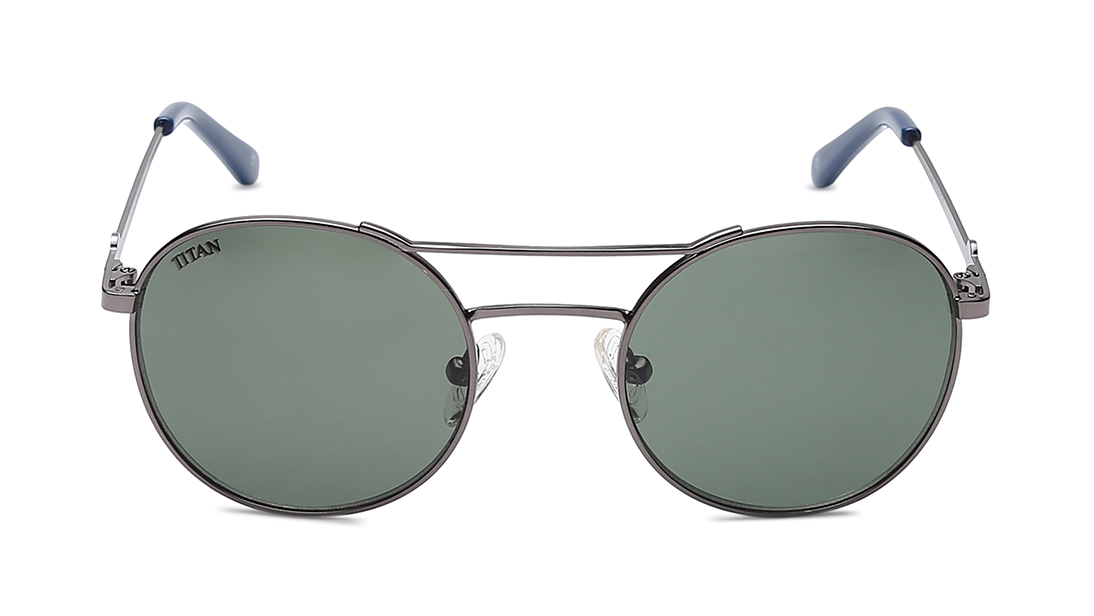 Image 1 of Green Round Rx Sunglasses for Kids from Dash Available at Titan Eye+