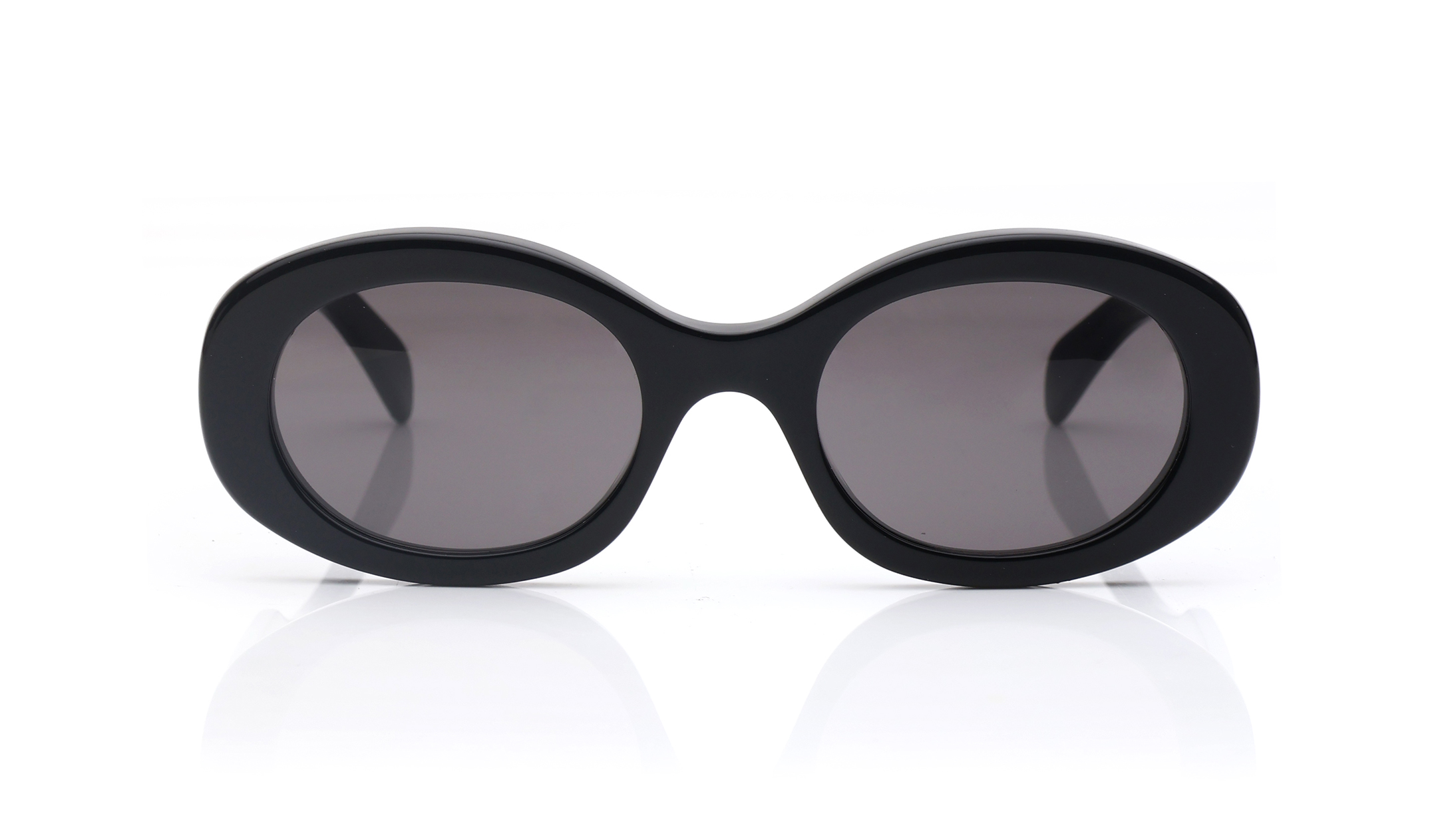 Image 1 of Grey Oval Sunglasses for Women from Celine Available at Titan Eye+