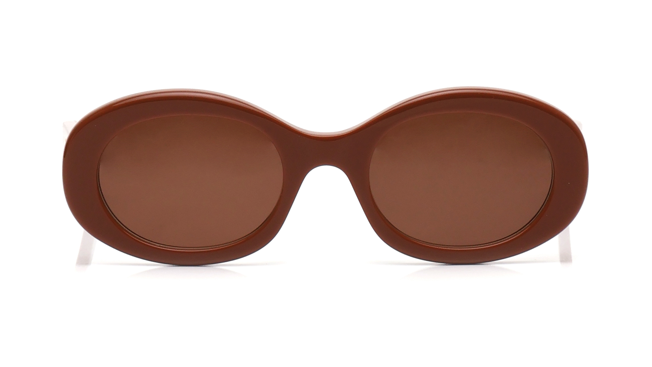 Image 1 of Brown Oval Sunglasses for Women from Celine Available at Titan Eye+