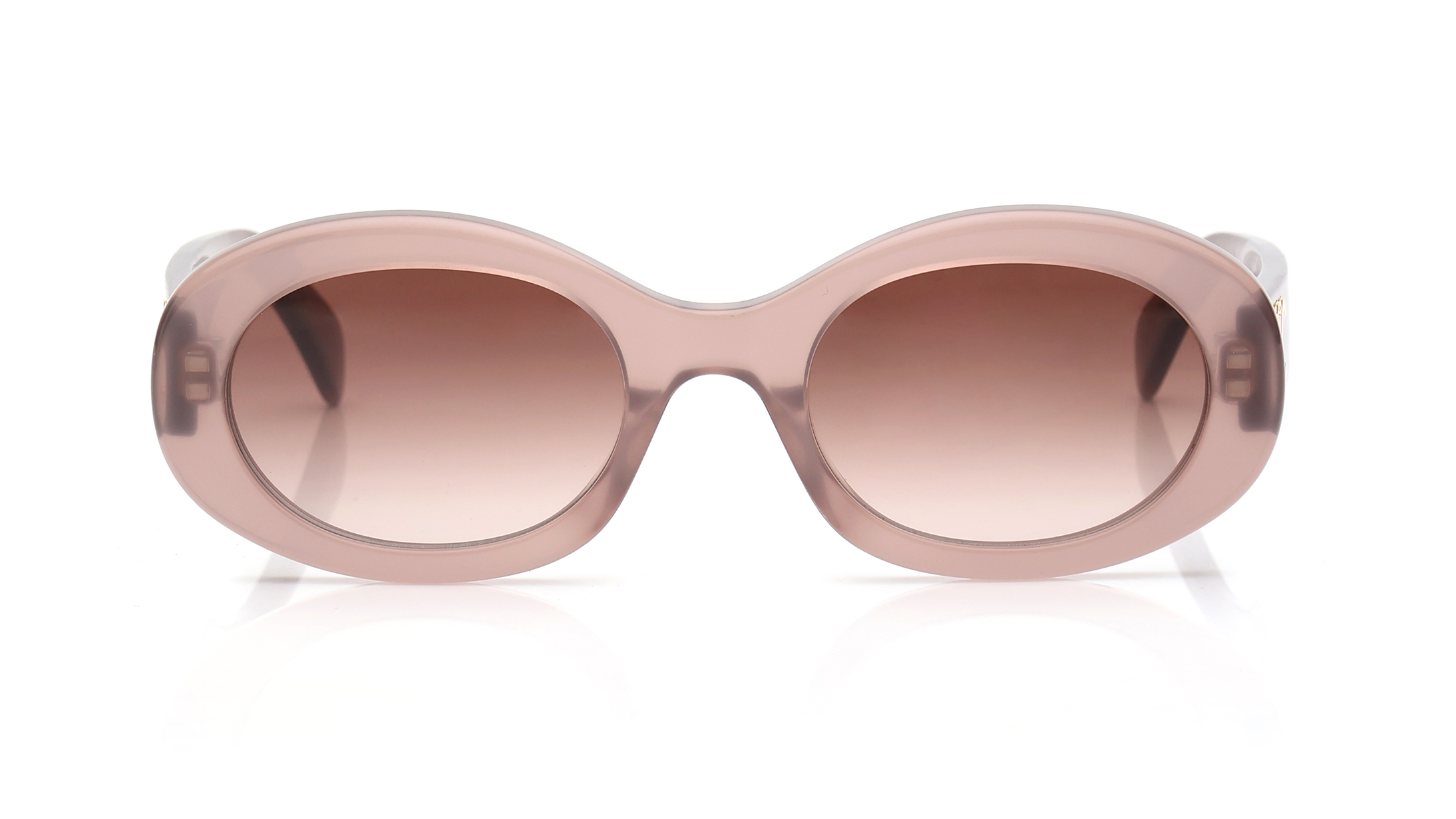 Image 1 of Brown Oval Sunglasses for Women from Celine Available at Titan Eye+