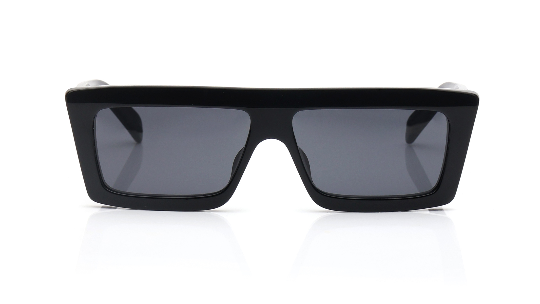 Image 1 of Grey Rectangle Sunglasses for Men and Women from Celine Available at Titan Eye+