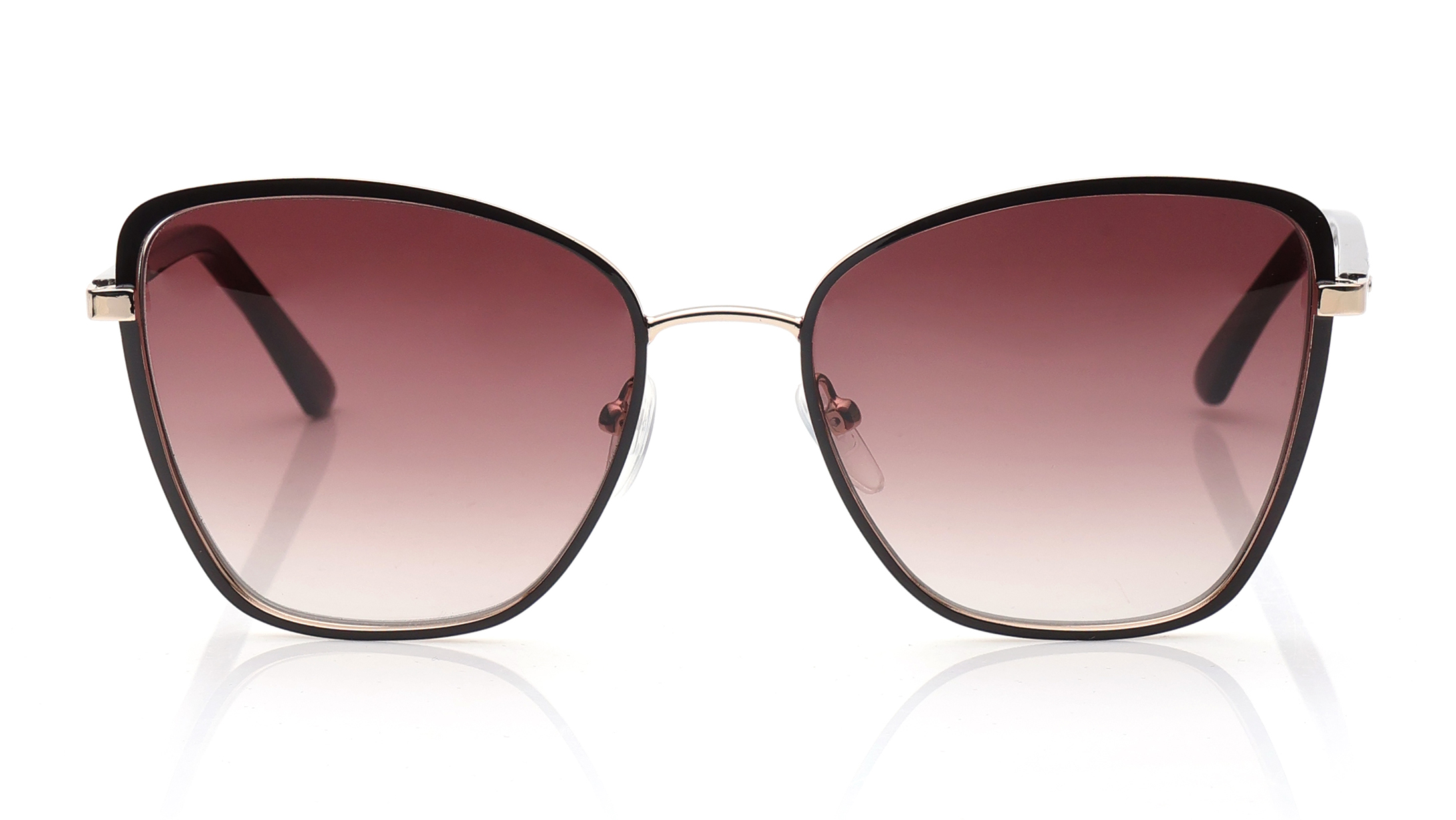 Image 1 of Maroon CatEye Sunglasses for Women from Calvin Klein Available at Titan Eye+
