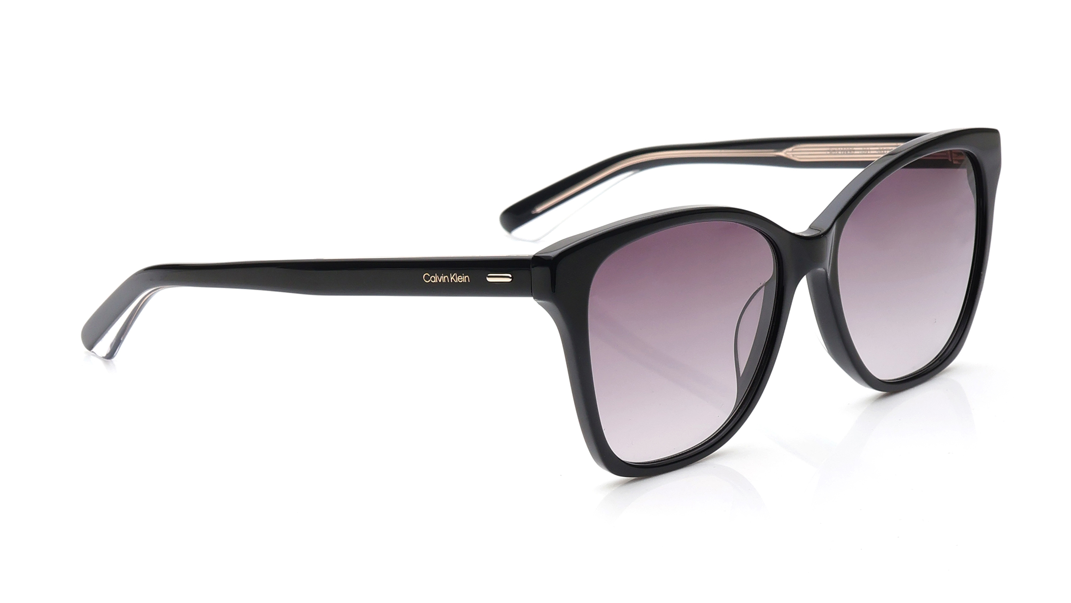Image 2 of Grey CatEye Sunglasses for Women from Calvin Klein Available at Titan Eye+