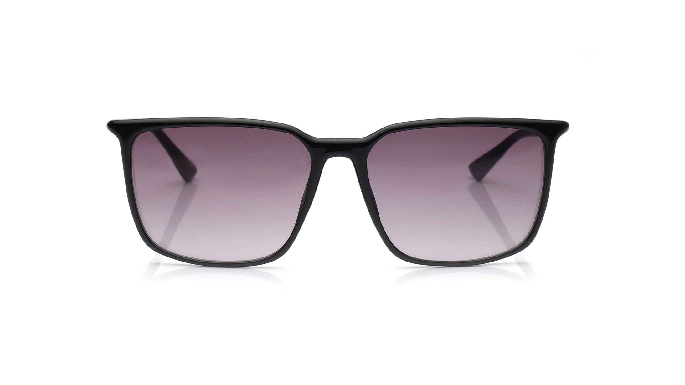 Image 1 of Smoke Rectangle Sunglasses for Men from Calvin Klein Available at Titan Eye+