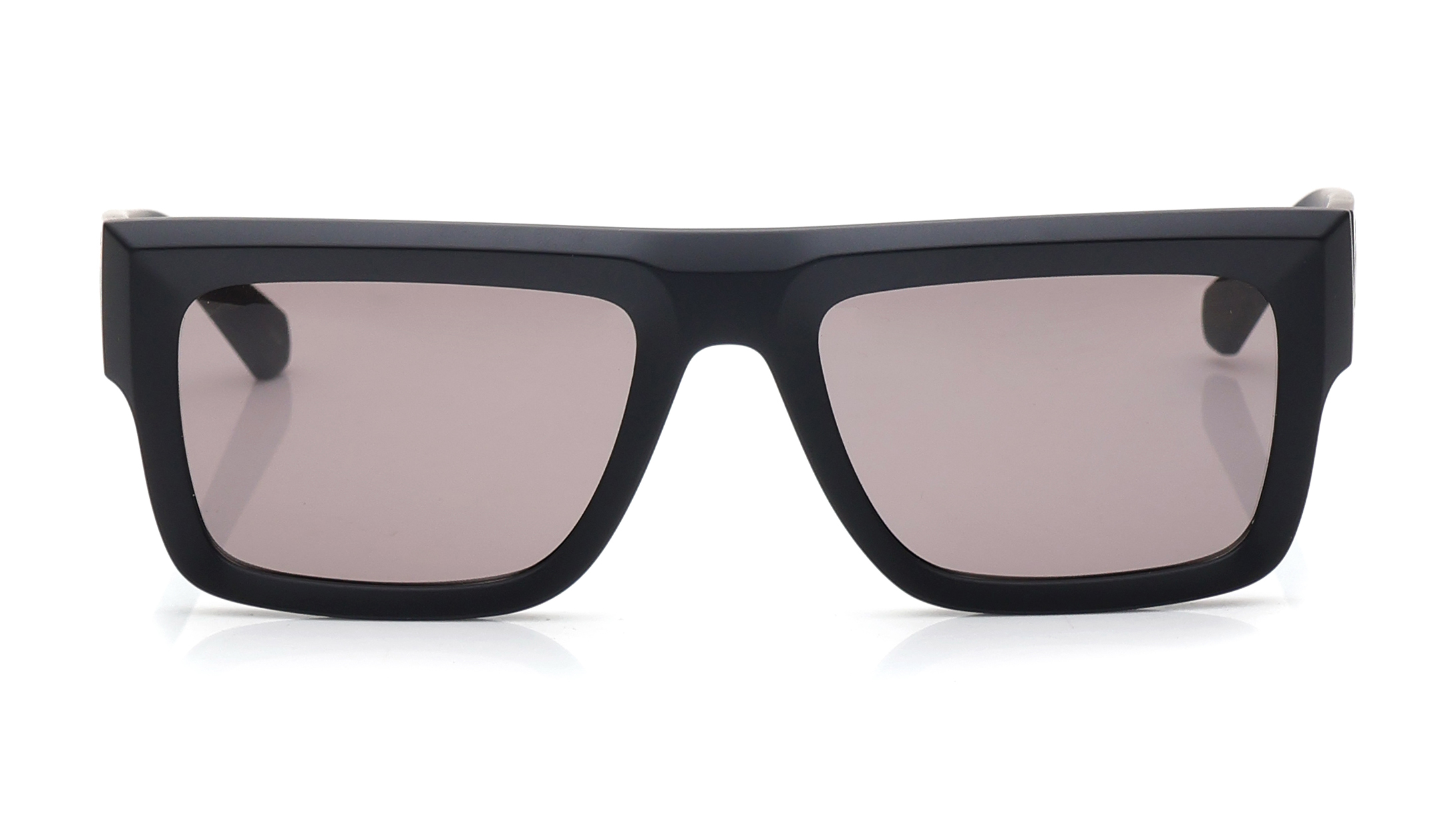 Image 1 of Grey Rectangle Sunglasses for Men from Calvin Klein Available at Titan Eye+