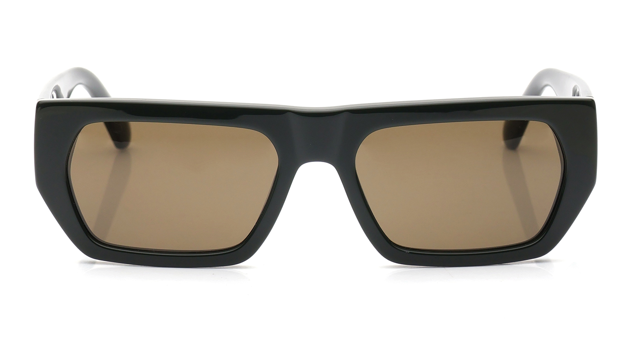 Image 1 of Green Rectangle Sunglasses for Men and Women from Calvin Klein Available at Titan Eye+