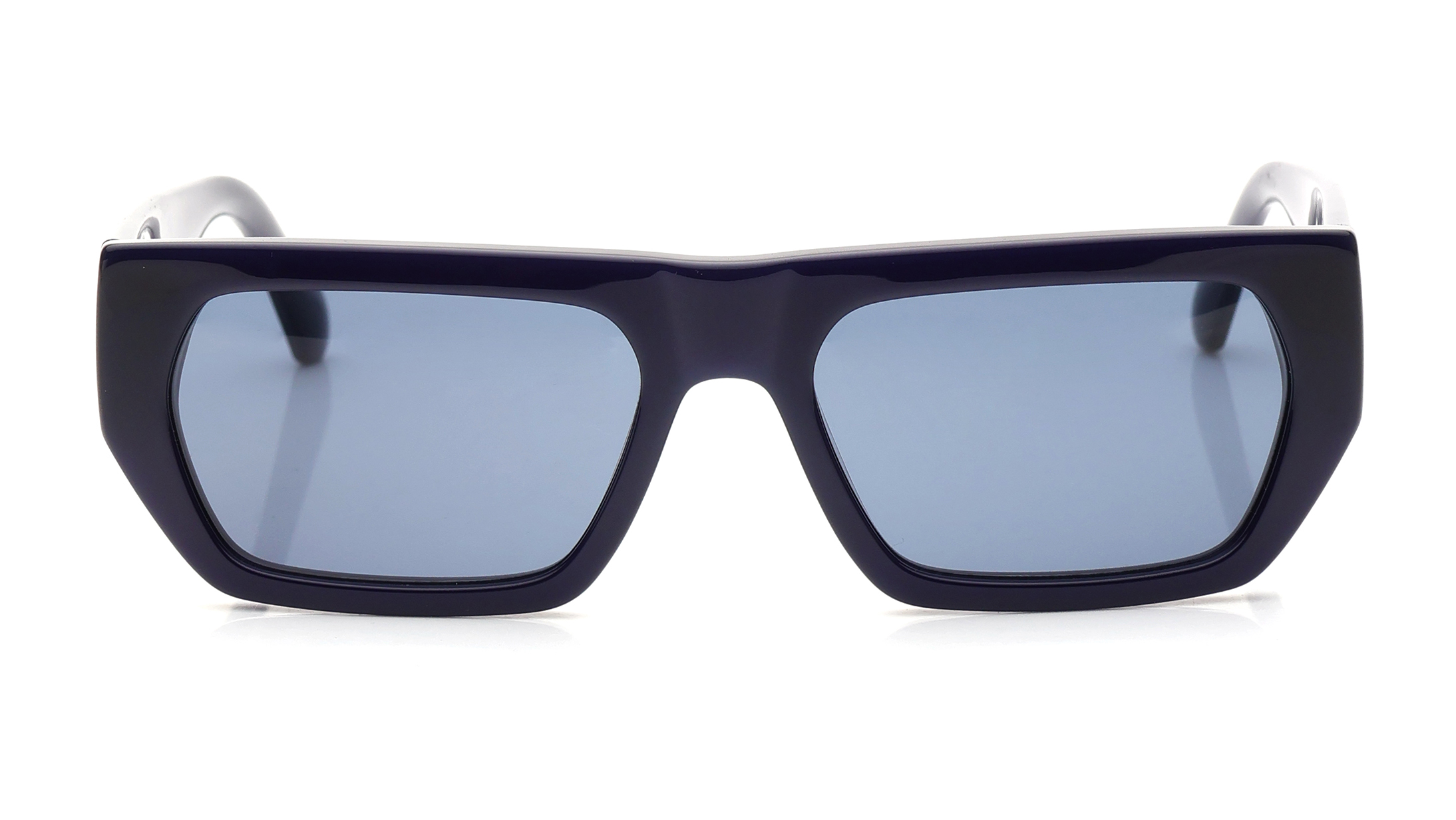 Image 1 of Blue Rectangle Sunglasses for Men and Women from Calvin Klein Available at Titan Eye+