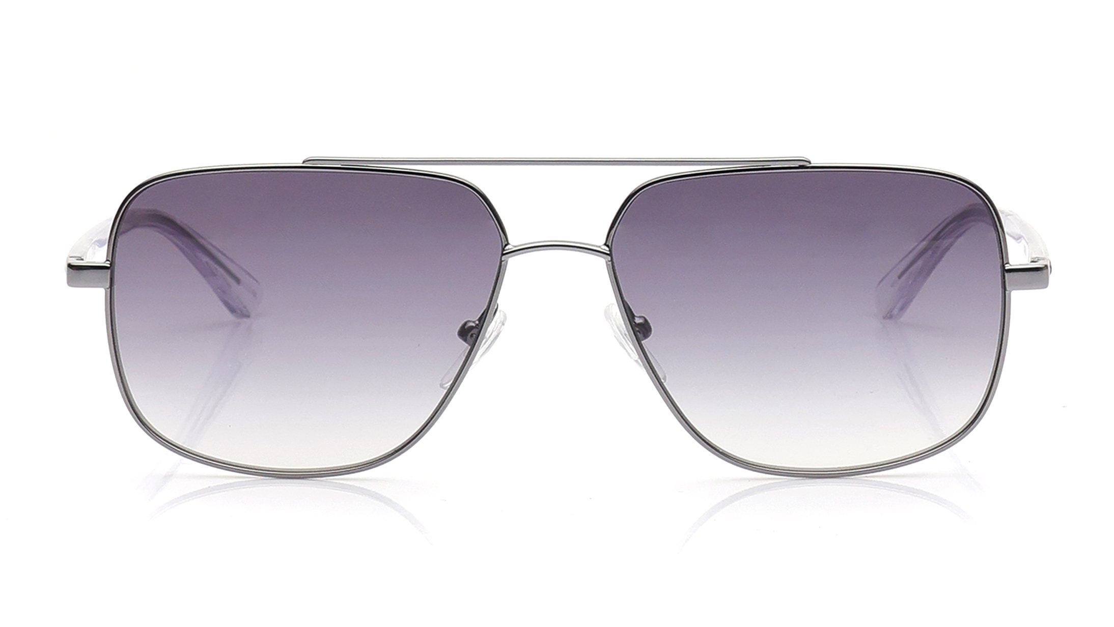 Image 1 of Smoke Navigator Sunglasses for Men from Calvin Klein Available at Titan Eye+