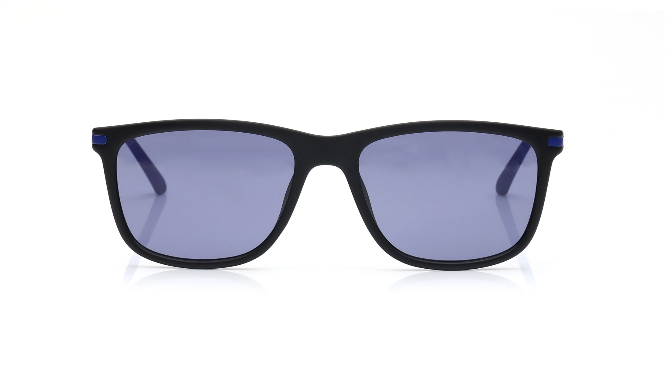 Image 1 of Blue Rectangle Sunglasses for Men from Calvin Klein Available at Titan Eye+
