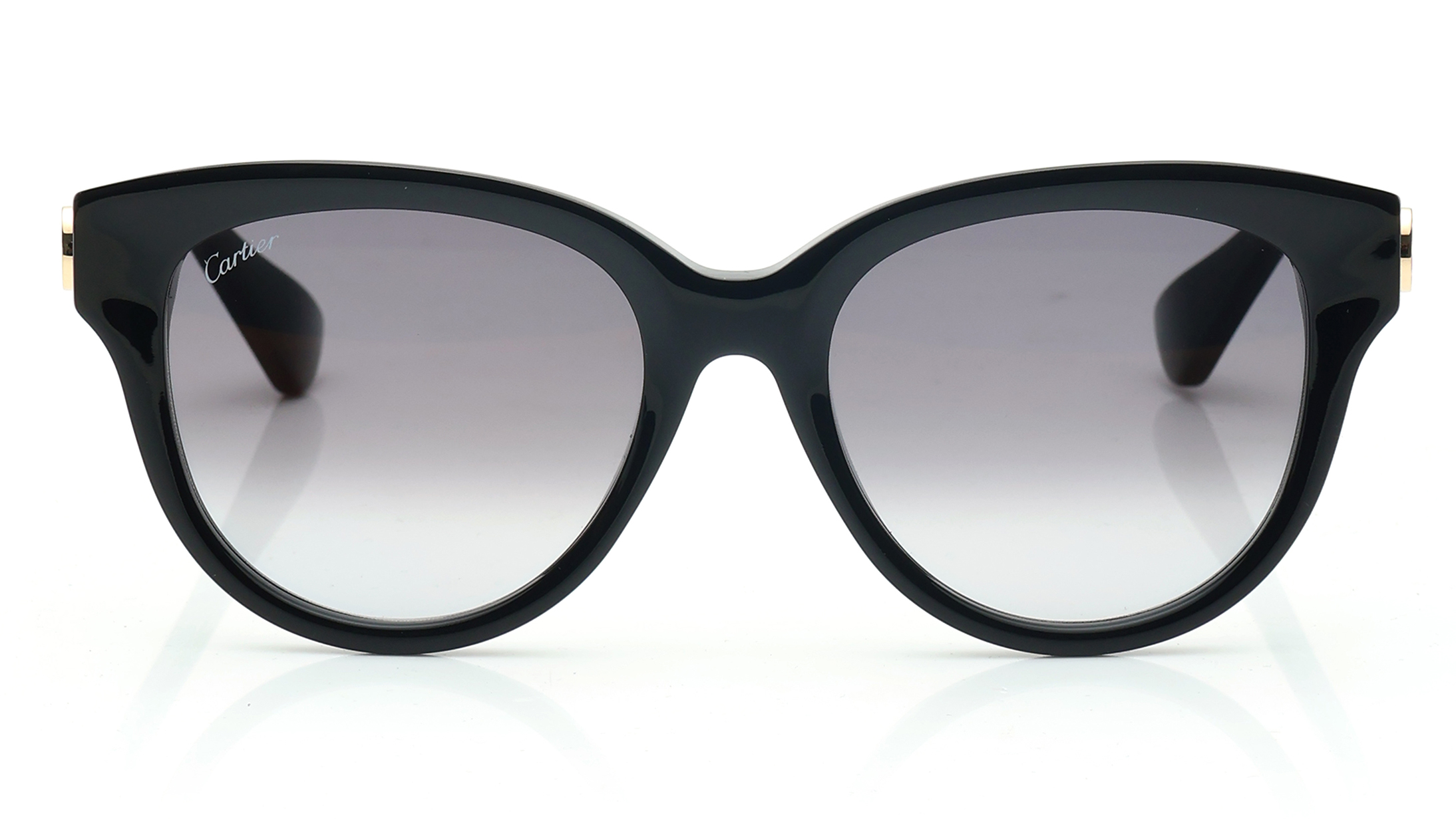 Image 1 of Grey Round Sunglasses for Women from Cartier Available at Titan Eye+